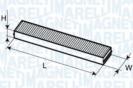 FILTR POWIETRZA KABINOWY FORD MONDEO III 11/00 MAGNETI MARELLI BCF187