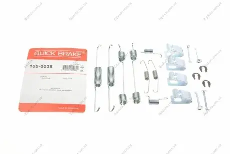Комплект пружинок колодок стояночного гальма 105-0038 QUICK BRAKE 1050038