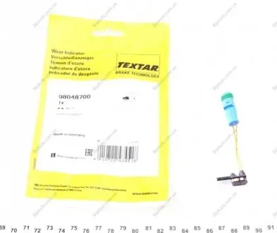 Сигнализатор, износ тормозных колодок TEXTAR 98048700