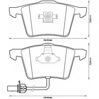 Гальмівні колодки передні Audi A4, A6, A8 Jurid 573196JC