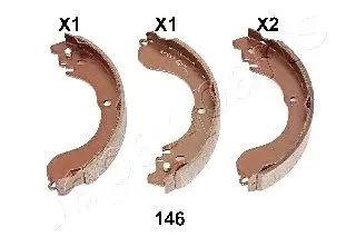 Комплект гальмівних колодок GF-146AF JAPANPARTS GF146AF (фото 1)