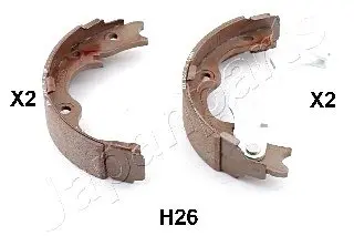 Комплект тормозных колодок, стояночная тормозная система JAPANPARTS GFH26AF