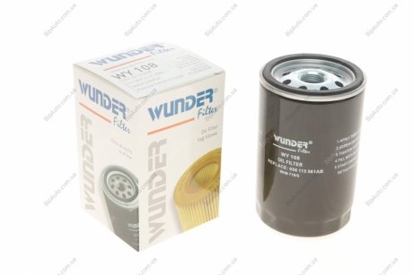 Фильтр масляный VW Caddy III 1.6i/Golf/Passat/Audi/Octavia (бензин) WY-108 Wunder WY108