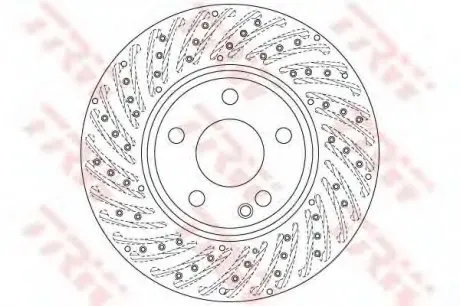Диск гальмівний MERCEDES A(W176)/ B(W246) "F D=295mm "12>> TRW DF6262S