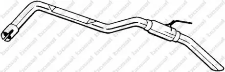 Задний. глушитель, выпускная сист. BOS281-881 BOSAL 281881