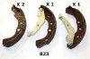 Комлект тормозных накладок JAPANPARTS GF823AF (фото 1)