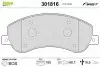 Комплект тормозных колодок, дисковый тормоз Valeo 301816 (фото 1)