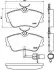 Комплект тормозных колодок, дисковый тормоз BREMBO P 85 050 P85050