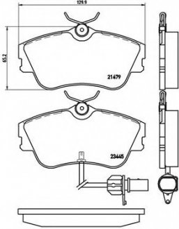 Комплект тормозных колодок, дисковый тормоз P 85 050 BREMBO P85050