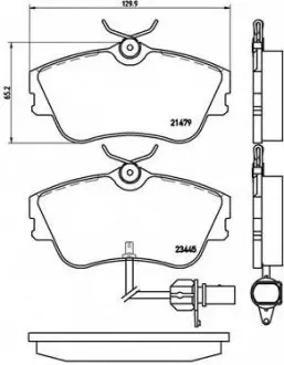 Комплект тормозных колодок, дисковый тормоз P 85 050 BREMBO P85050 (фото 1)