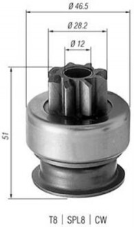 BENDIKS ROZRUSZNIKA MITSUBISHI MOTOR (GM MAGNETI MARELLI AMB0176 (фото 1)