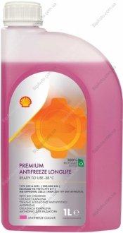 Антифриз Premium LL, 1л (готовий G12+ черв.) SHELL PBT78F (фото 1)