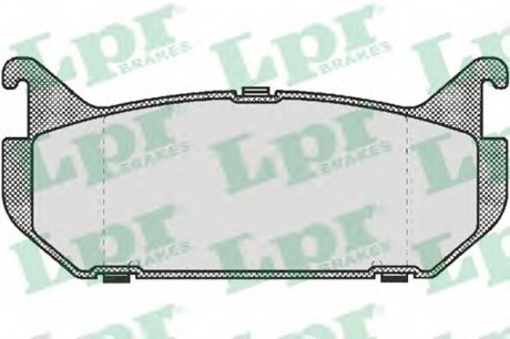 Комплект тормозных колодок, дисковый тормоз LPR 05P512 (фото 1)