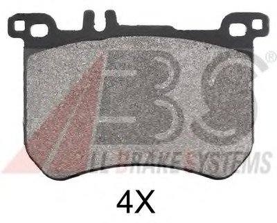 Комплект тормозных колодок, дисковый тормоз A.B.S. 37955