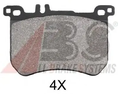 Комплект тормозных колодок, дисковый тормоз A.B.S. A.B.S. 37955