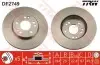 Диск тормозной MERCEDES W124 320-500 92-98/W140 420 91-98 передний TRW DF2749