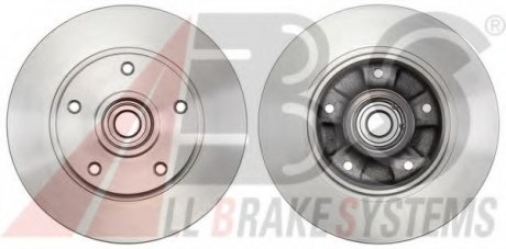 Тормозные диски с подшипником (с антикоррозионным покрытием)) A.B.S. 18140C (фото 1)