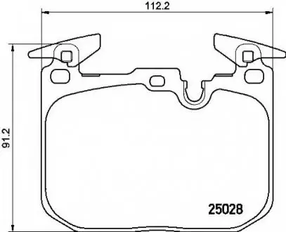 Комплект тормозных колодок, дисковый тормоз BREMBO P06088