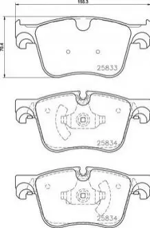 Гальмівні колодки дискові P61 127 BREMBO P61127 (фото 1)