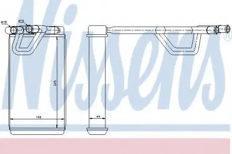 Радіатор опалювача салону First Fit NISSENS 72209