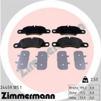 Комплект тормозных колодок 24459.185.1 ZIMMERMANN 244591851