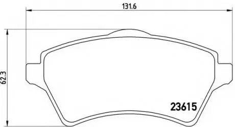 Гальмівні колодки дискові P44 011 BREMBO P44011 (фото 1)