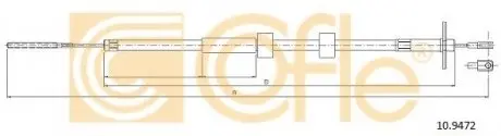 Трос, стоянкова гальмівна система COFLE 109472