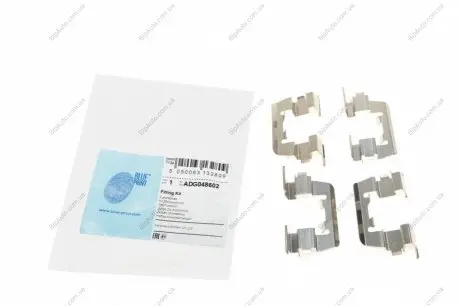 Комплектуючі, колодки дискового гальма BLUE PRINT ADG048602