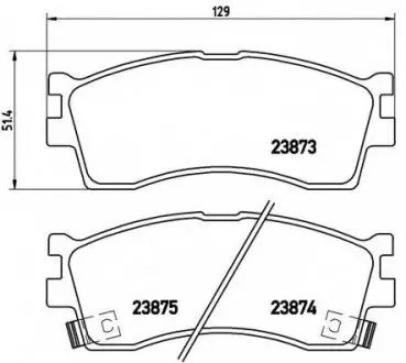 Гальмівні колодки дискові P30 016 BREMBO P30016