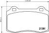 Комплект тормозных колодок, дисковый тормоз BREMBO P36020 (фото 1)