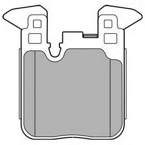 Комплект тормозных колодок, дисковый тормоз Delphi LP2660 (фото 1)