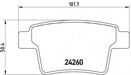 Гальмівні колодки дискові P24 063 BREMBO P24063
