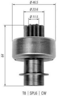 BENDIKS ROZRUSZNIKA FIAT (GM 2074) MAGNETI MARELLI AMB0336 (фото 1)