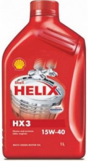 Олива моторна Helix HX3 15W-40 (1 л) SHELL 550039969 (фото 1)