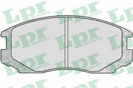 Комплект гальмівних колодок, дискове гальмо LPR 05P502 (фото 1)