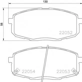 Гальмівні колодки дискові BREMBO P30 077