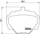 Тормозные колодки  дисковые, к-кт. P44 001 BREMBO