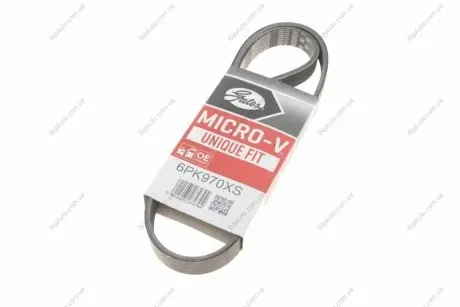 Ремінь генератора клиновий Gates 6PK970XS