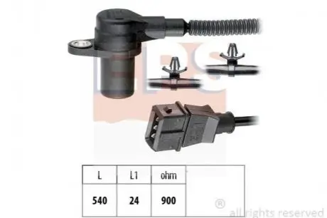 Датчик положения р/вала Dacia Duster, Logan /Nissan Qashqai /Renault Clio III 1.2-1.5dCi-1.6 05- EPS 1953616