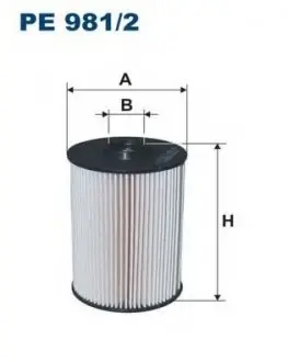 Паливний фільтр PE981/2 FILTRON PE9812