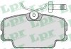 Комплект тормозных колодок, дисковый тормоз LPR 05P273