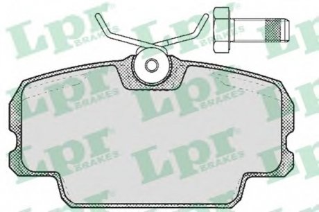 Комплект тормозных колодок, дисковый тормоз LPR 05P273 (фото 1)