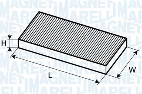 FILTR POWIETRZA KABINOWY AUDI VW MAGNETI MARELLI BCF105 (фото 1)