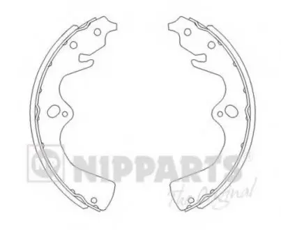 Комплект тормозных колодок NIPPARTS J3500307