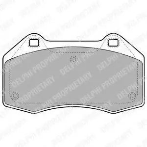 Тормозные колодки дисковые RENAULT Megane/Clio "F "04>> Delphi LP1940