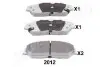 Гальмівні колодки дискові PA-2012AF JAPANPARTS