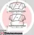Колодки гальмівні дискові, к-кт ZIMMERMANN 253481801