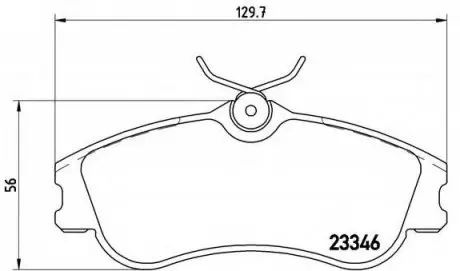Гальмівні колодки дискові P61 069 BREMBO P61069