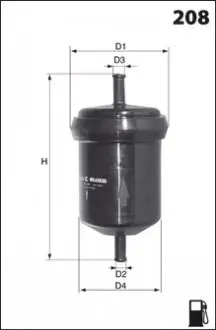 Топливный фильтр MECAFILTER ELE6043
