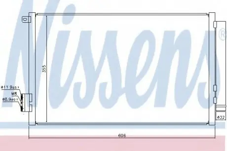 Фото конденсатор, кондиціонер NISSENS 940396 Конденсатор, кондиціонер NISSENS 940396